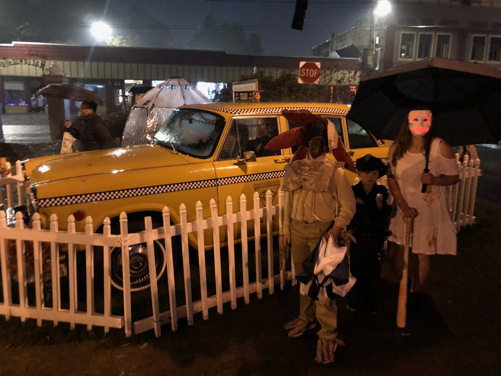 Halloweentown night scene