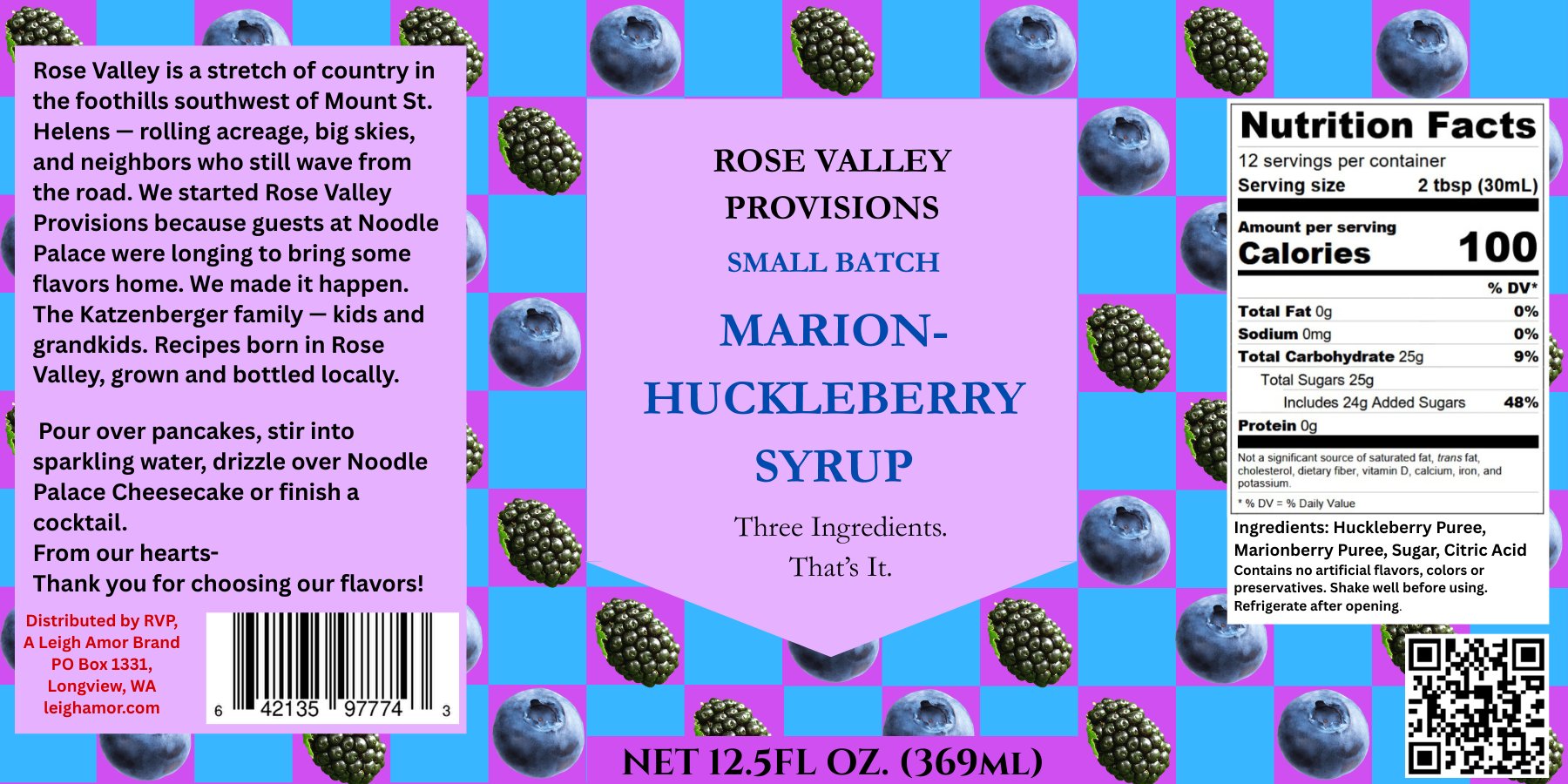 Marion-Huckleberry Syrup