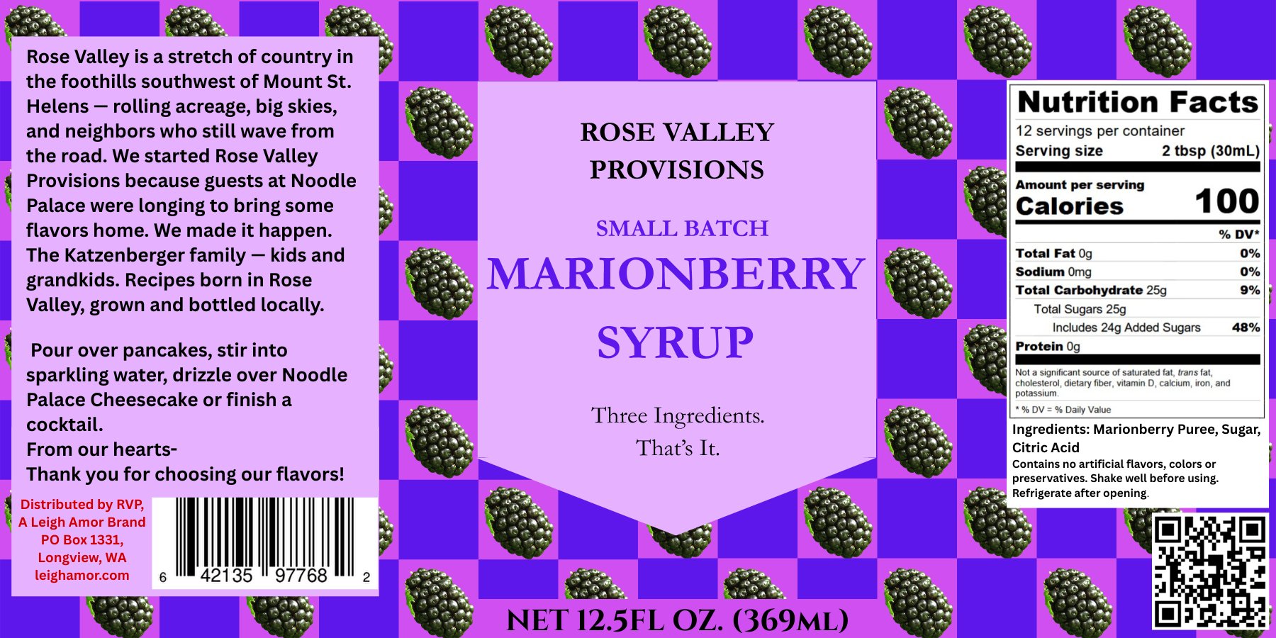 Marionberry Syrup